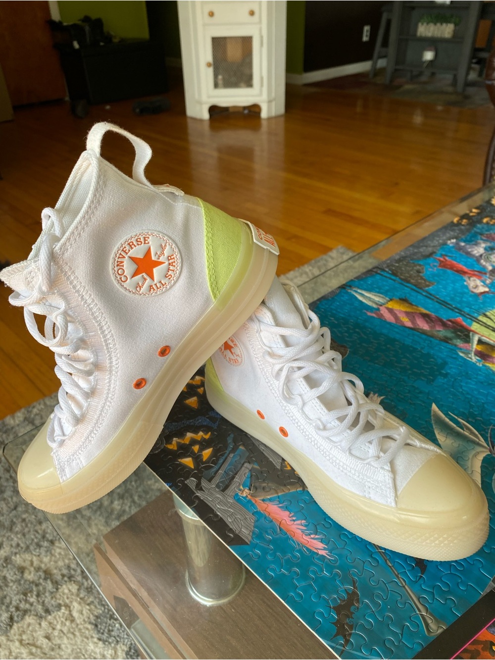 Converse CX High Top Sneakers in White